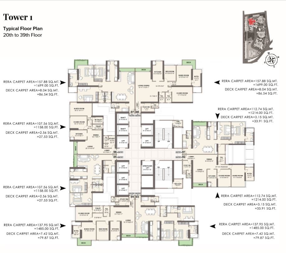 7019_oth_Monte_South_20th-39th_Floor_Typical_Plan